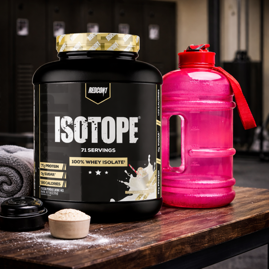 REDCON1 Isotope 100% Whey Isolate Vanilla - Keto Friendly Whey Protein Powder - Low Carb + Zero Sugar Whey Protein Isolate - Keto Protein Powder (71 Servings)
