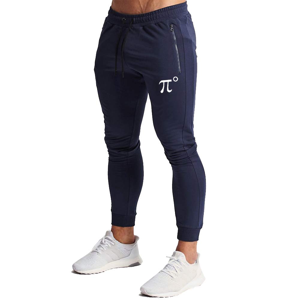 Wangdo Mens Joggers Sweatpants (Navy-XL)