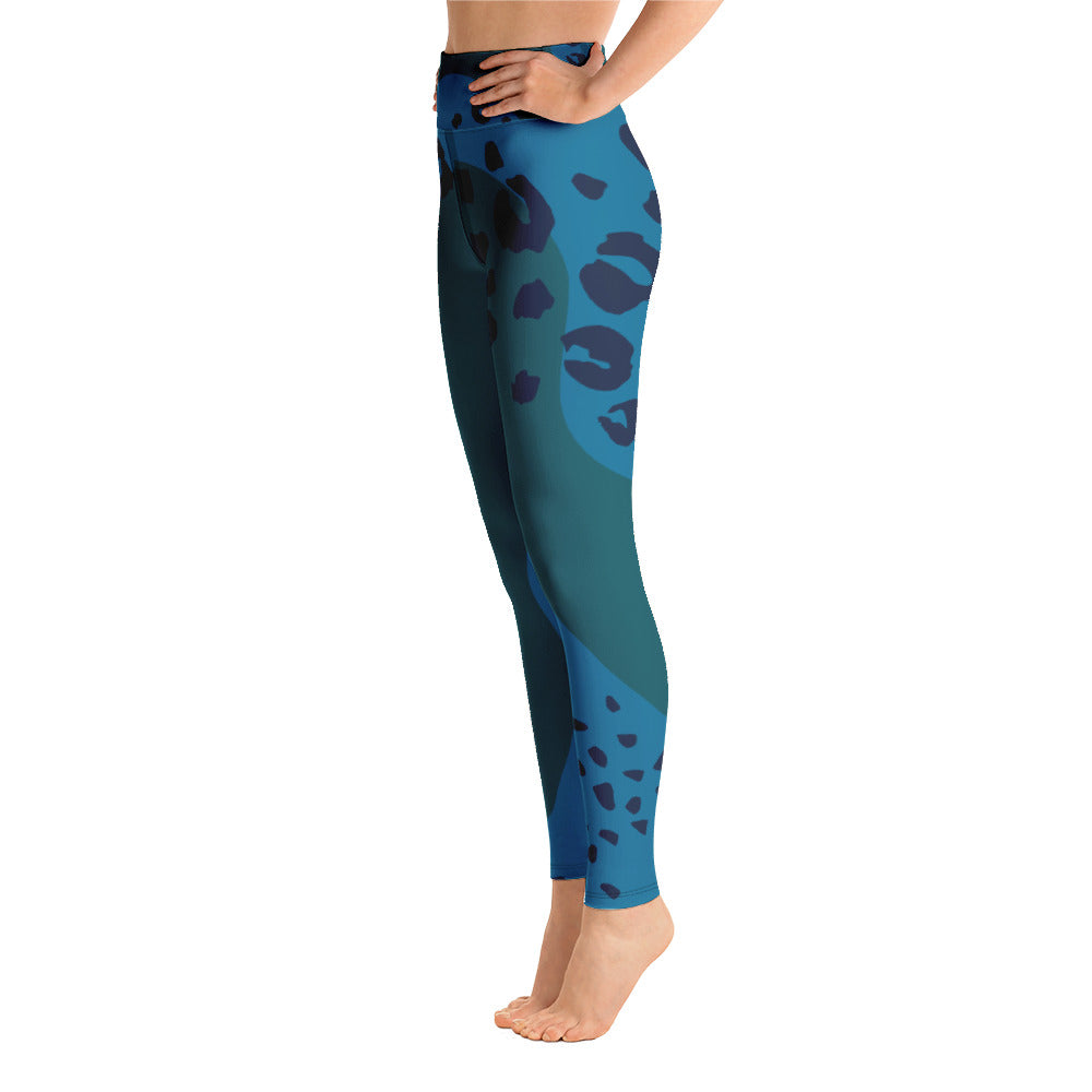 Tropical Seas Clothing - Women's Tropical Leopard Shark Yoga Leggings