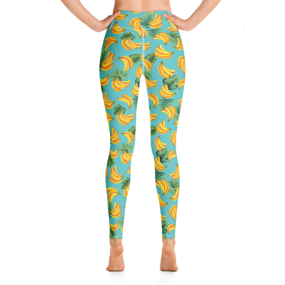 Tropical Seas Clothing - Women's Tropical Banana Mania Yoga Leggings
