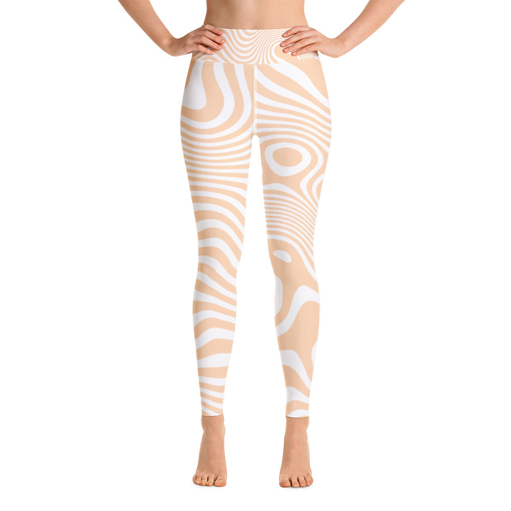 Tropical Seas - Women's Tropical Sandbar Yoga Leggings