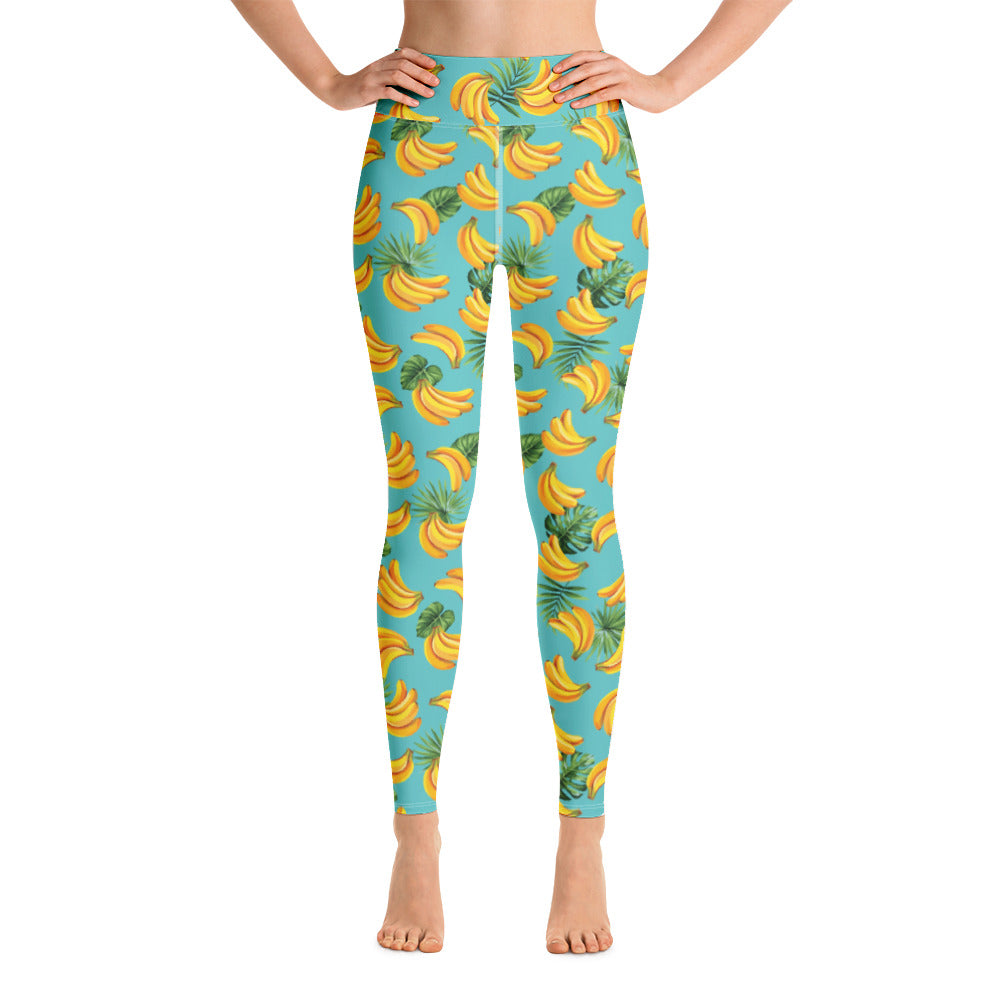 Tropical Seas Clothing - Women's Tropical Banana Mania Yoga Leggings