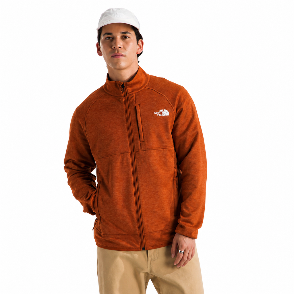 THE NORTH FACE Mens Canyonlands Full Zip Earthen Copper Heather Medium
