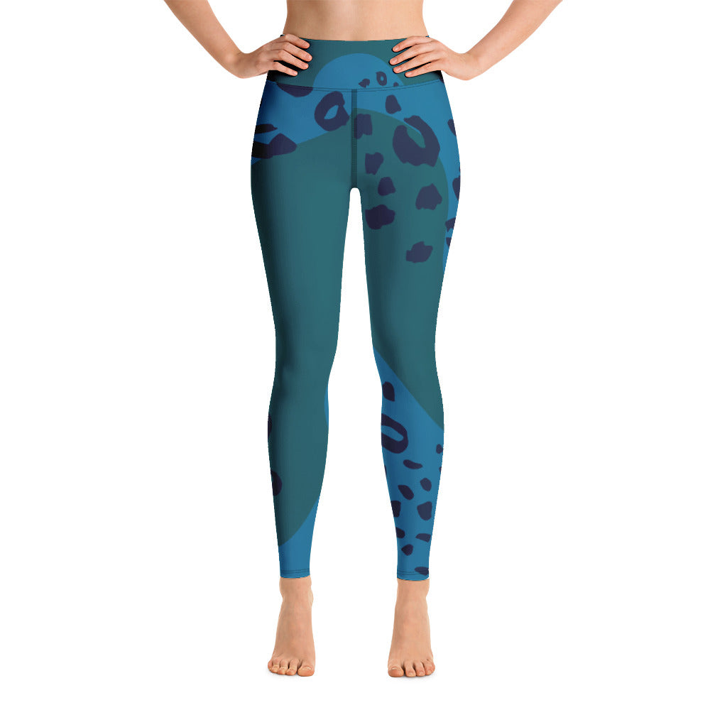 Tropical Seas Clothing - Women's Tropical Leopard Shark Yoga Leggings