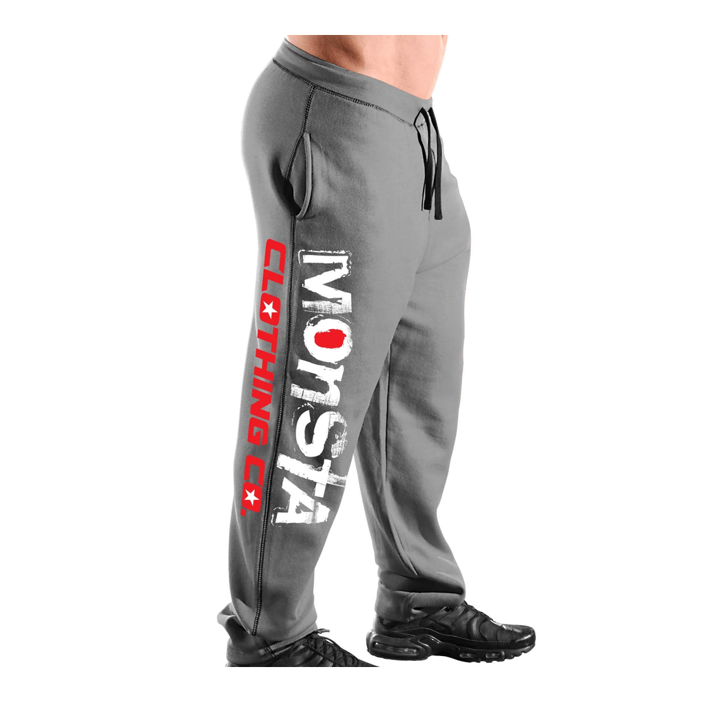 Monsta Clothing Co. Logo Grey Sweatpants Medium